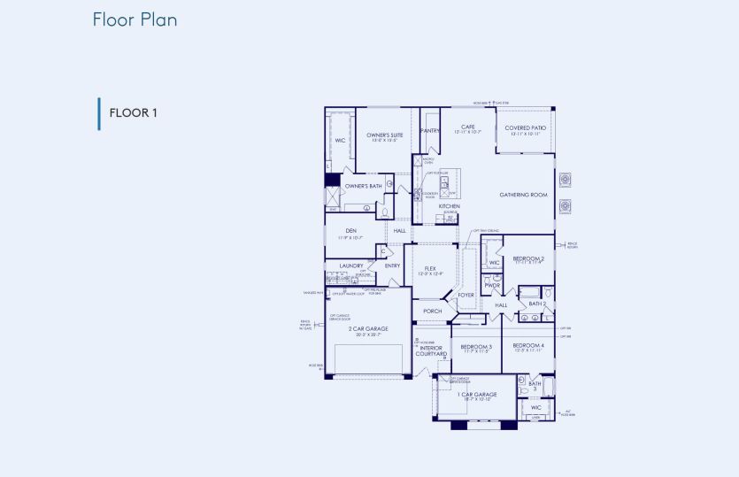 Cesena Floor Plan, Quick Move-In Home, Floor 1