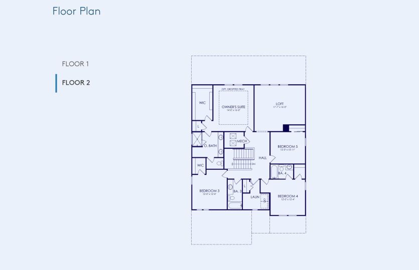 Yorkshire Floor Plan, Quick Move-In Home, Floor 2