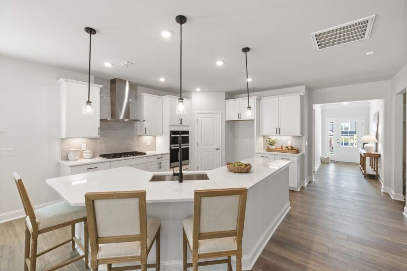 Stonebrook #23 - Oversized Island with Seating in Stylish Kitchen