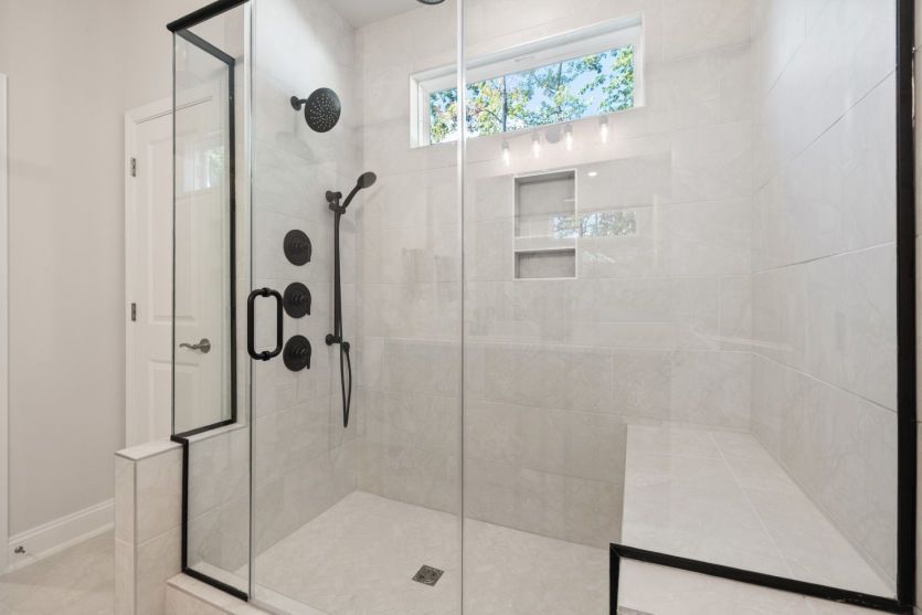 Stonebrook #23 - Owner's Glass Walk-In Shower with Transom Window