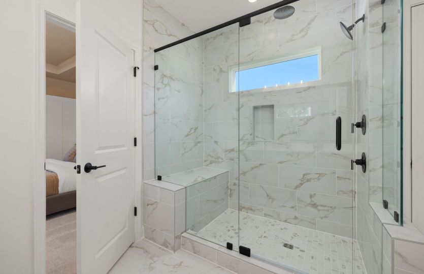 Owner's Bath Glass Shower