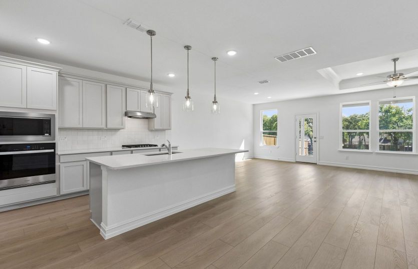 Open concept plan throughout home