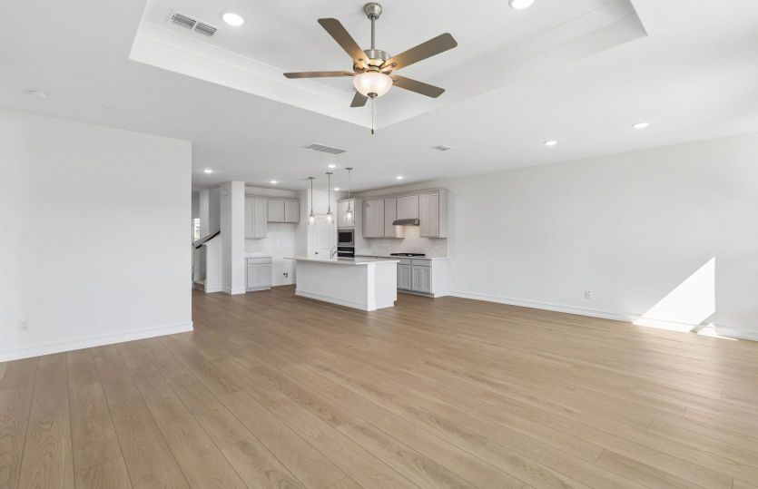 View of kitchen in living room