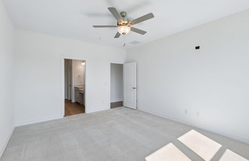 Spacious primary bedroom