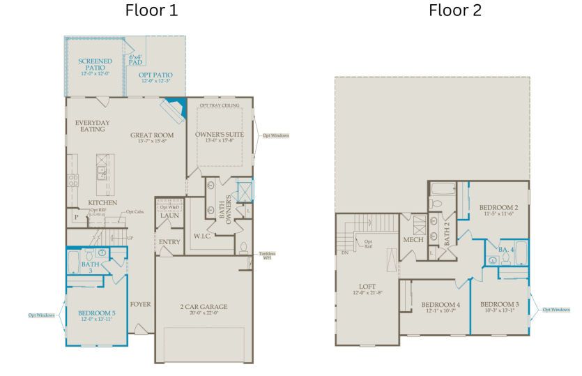 Floor Plan Level 1 & Level 2