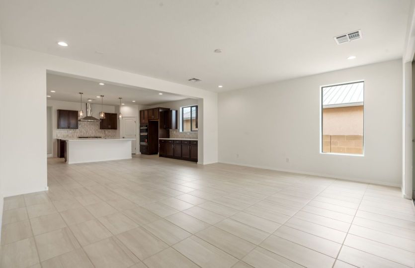 Large living area perfect for hosting game day or movie night