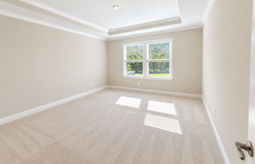Peaceful owner’s suite with a comfortable, private feel.