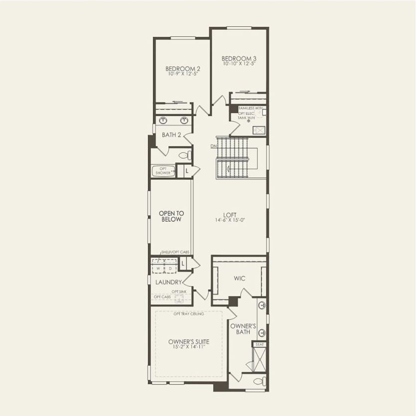Second Floor 3 br / 2.5 ba