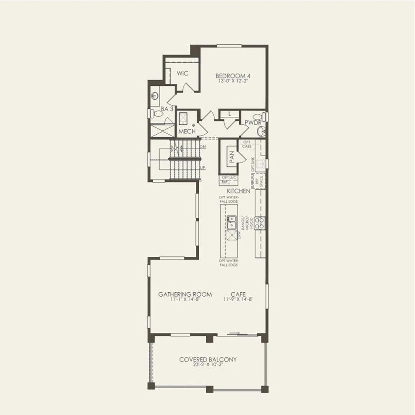 Second Floor 4 br / 3.5 ba
