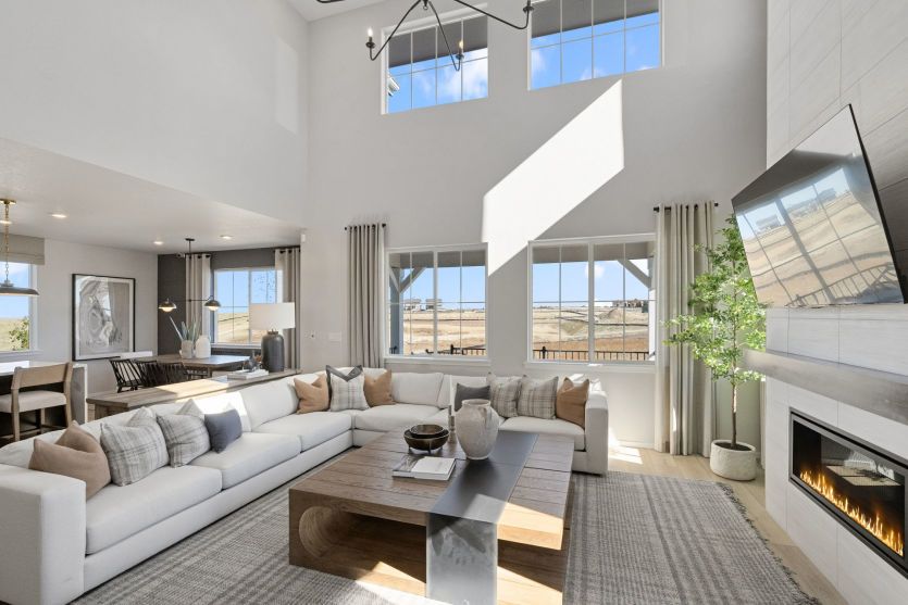 Gathering Room with Cozy Fireplace