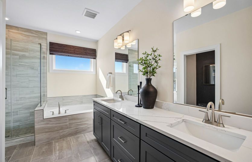 Primary Bath Features a Dual Basin Vanity