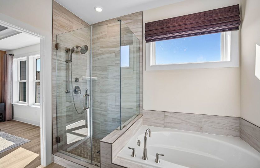 Optional Primary Bath with Shower and Tub Combination