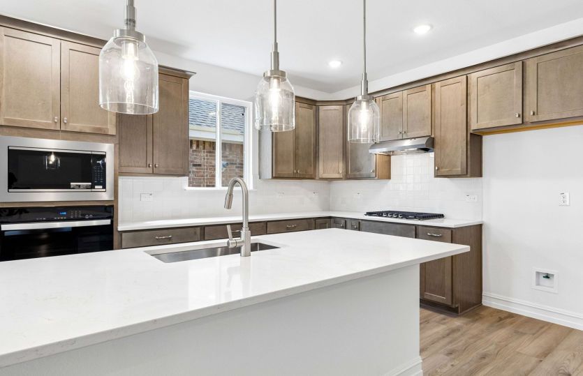 Abundant cabinet space in kitchen