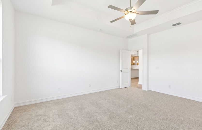 Spacious primary bedroom