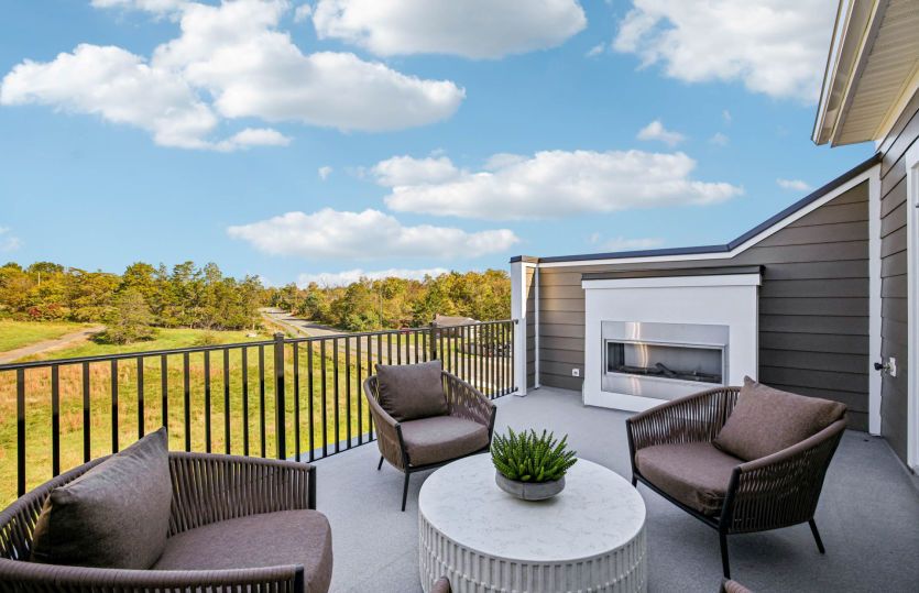 Rooftop Terrace with Optional Electric Fireplace