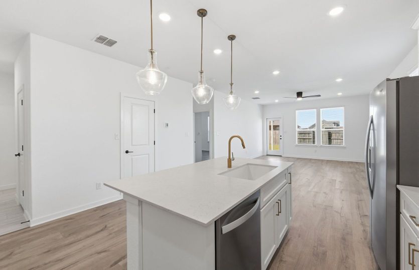 Kitchen Open to the Gathering Space