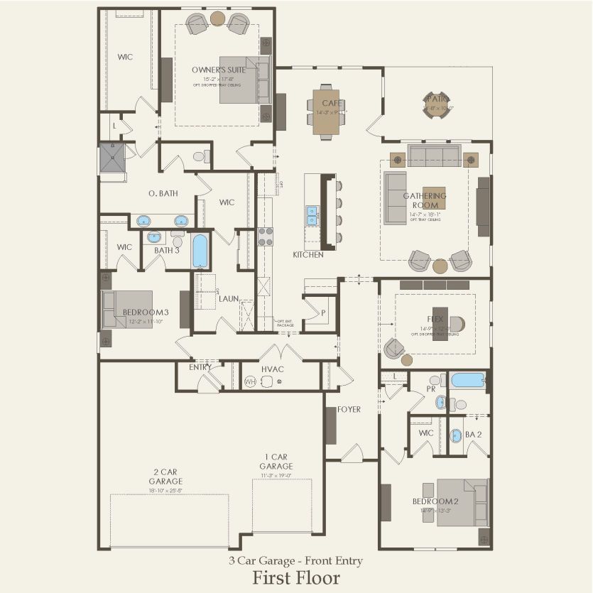 First Floor 3 br / 3.5 ba