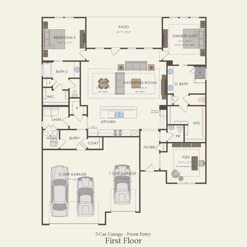 First Floor 2 br / 2.5 ba