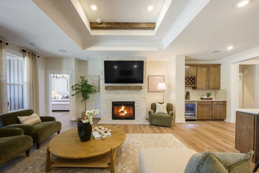Gathering Room with Fireplace