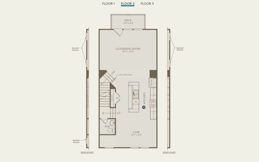 Second Floor 2 br / 2.5 ba