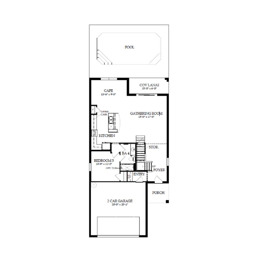 First Floor 5 br / 4 ba