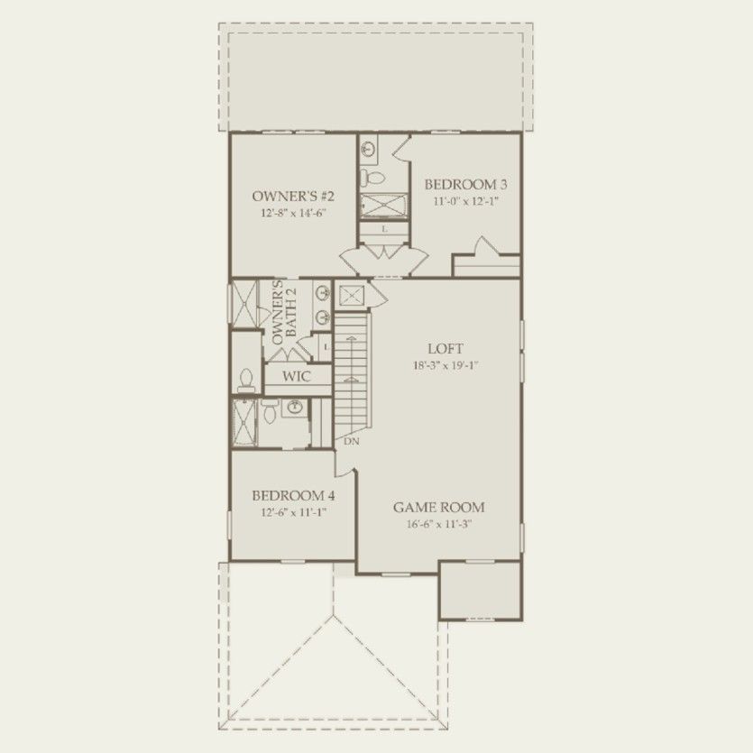Second Floor 4 br / 4 ba