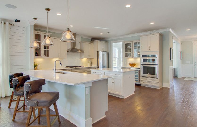 Open Kitchen with a large island.