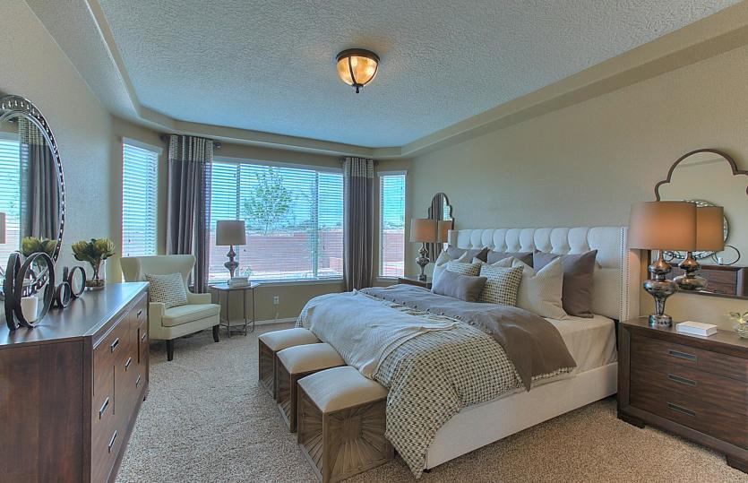 The bay window option in the owner's suite creates a cozy nook for reading and relaxing.