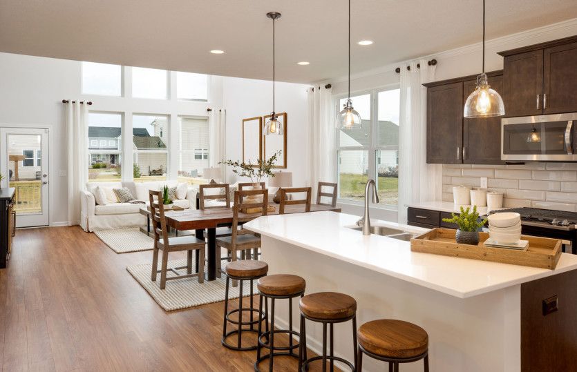 Open Floor Plan with 2-story Gathering Room