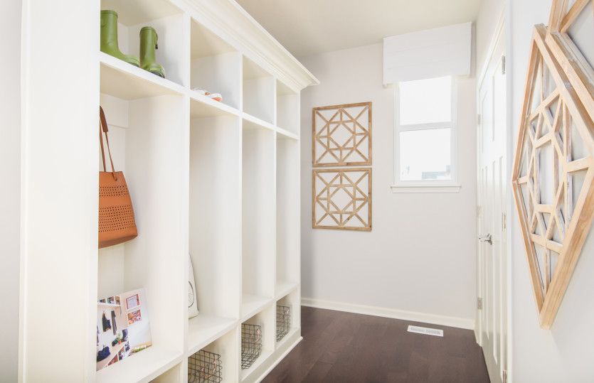 Optional Lockers or Boot Bench at Garage Entry