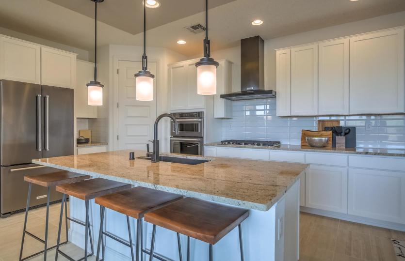 You get to be the designer and choose your favorite colors including countertops, cabinets, backspla