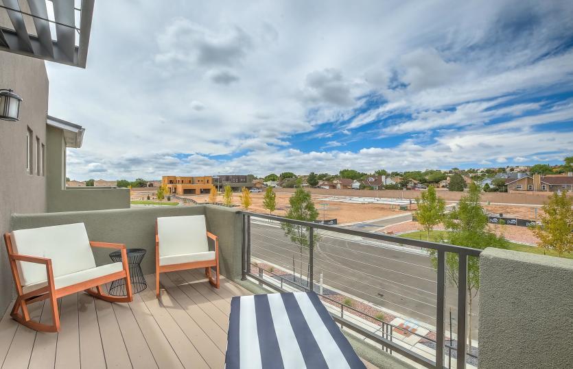 The owner's suite offers an option for a deck to enjoy the warm sun while drinking morning coffee or