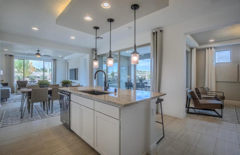 Fall in love with the seamless layout from the kitchen and cafe to the gathering room and den.