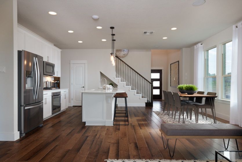Open concept throughout main living areas*model representation