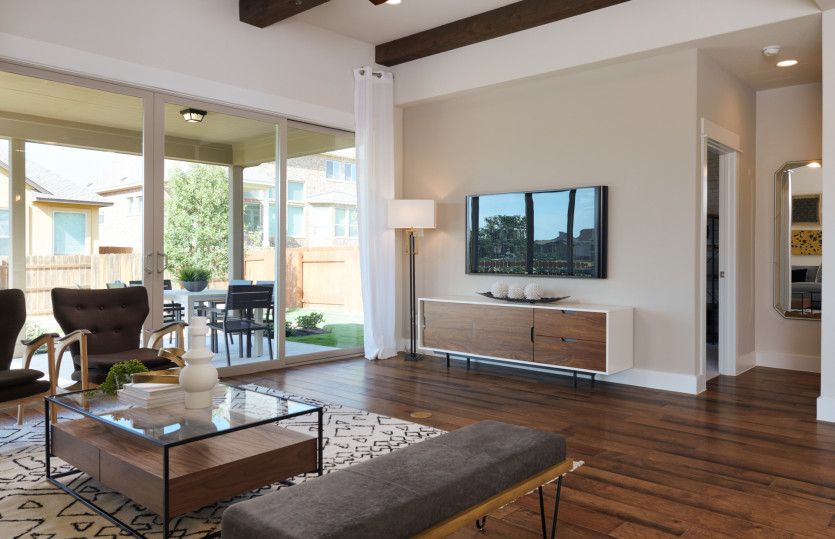 Gathering area with large windows*model representation