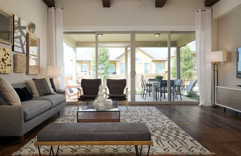 Gathering room with gorgeous windows*model representation