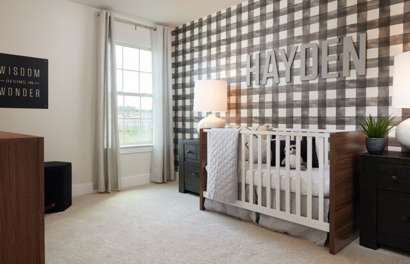 Spacious secondary bedrooms*model representation
