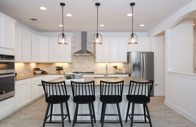 Spacious Open Island Kitchen