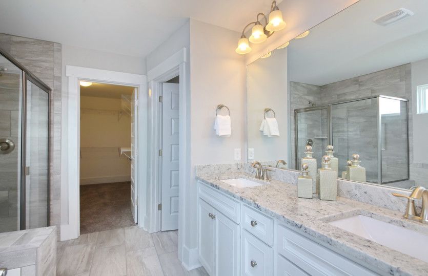 Owner's Bath with Dual Bowl Vanity