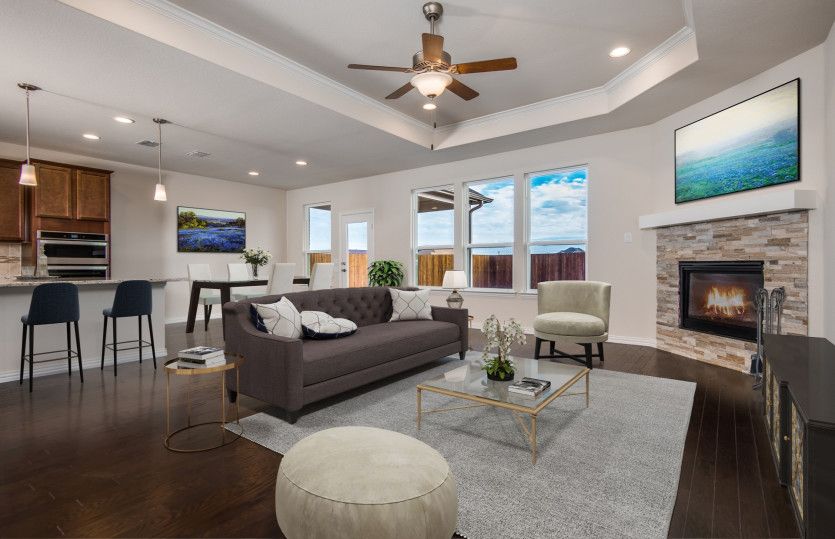 Gathering Room with Optional Fireplace