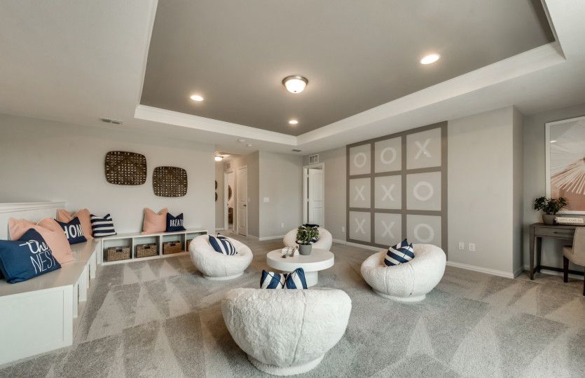 Spacious game room on second floor
