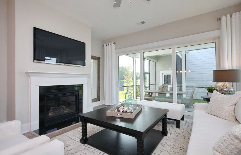Gathering Room with Fireplace