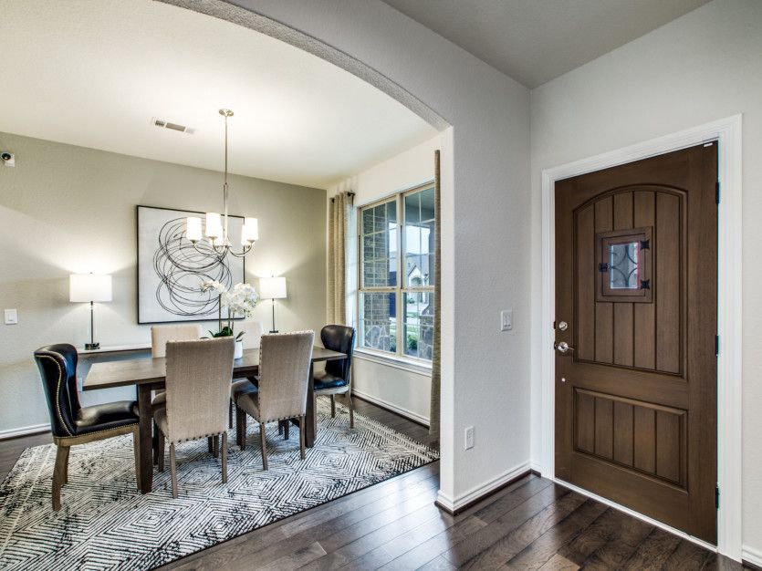 Welcoming Entry Way with Formal Dining Room