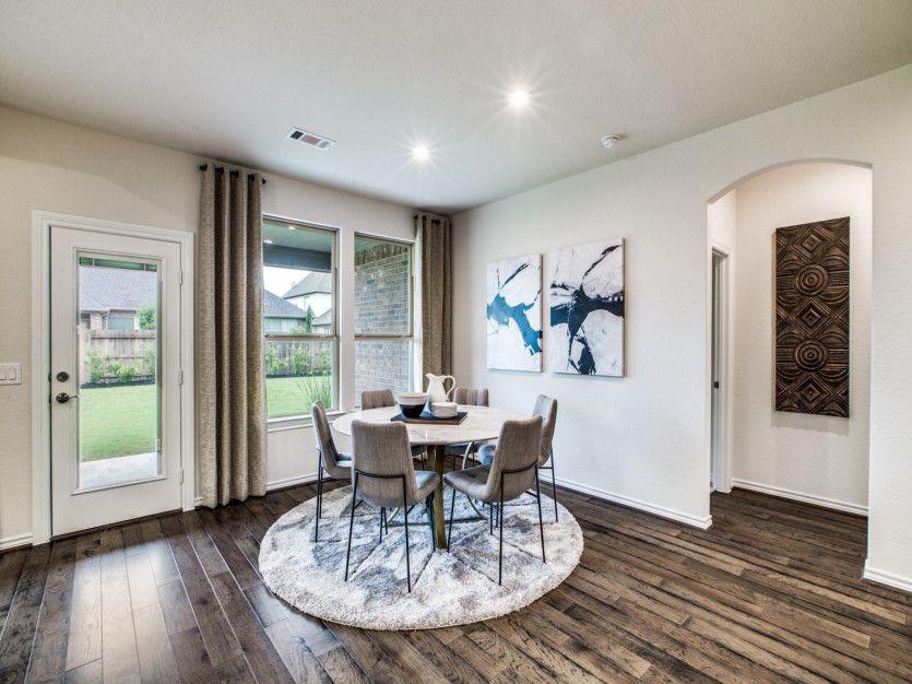 Dining Area with Backyard Patio Views