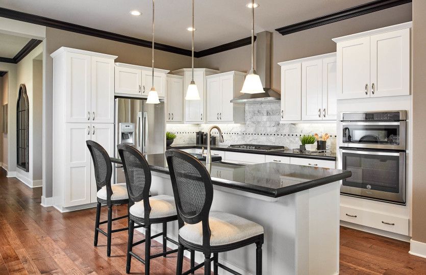 Gorgeous kitchen with designer features and stainless steel appliances.