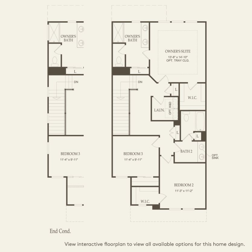 Second Floor 3 br / 2 ba