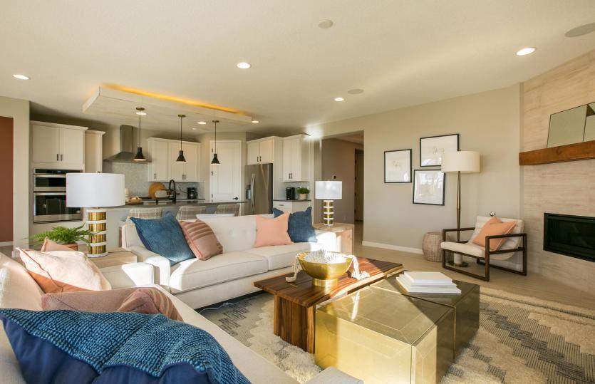 Popular open interior of the Tifton Walk home design creates seamless transitions from room to room