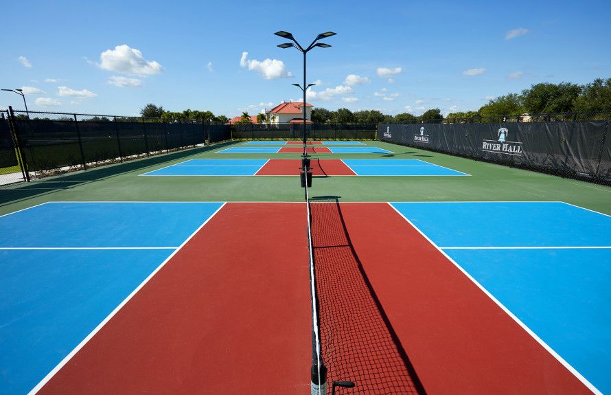 Numerous Pickleball Courts