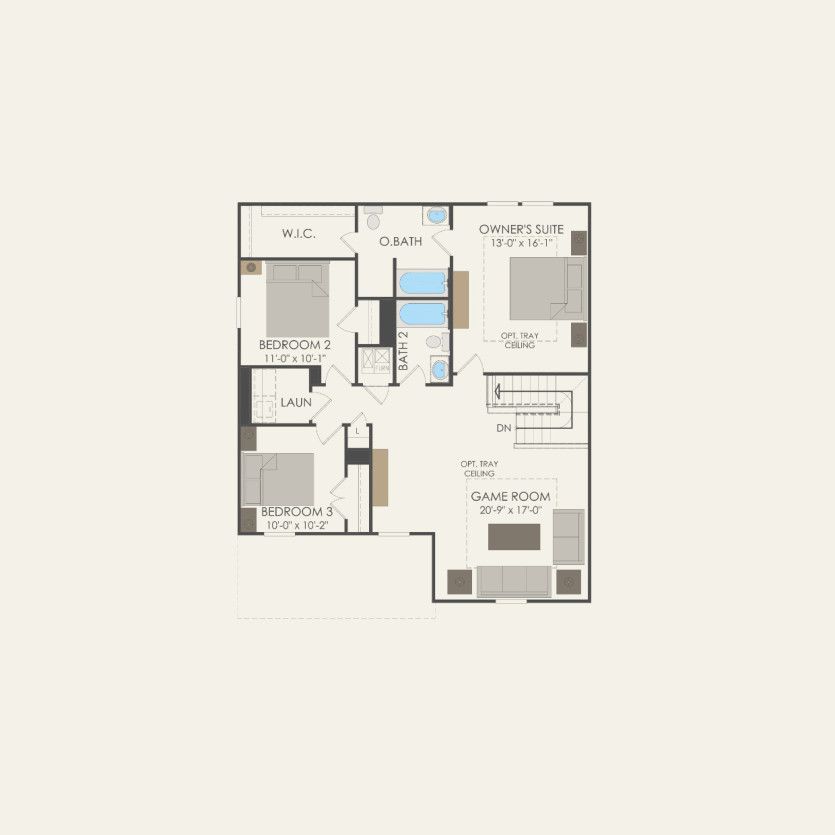 Second Floor 3 br / 2.5 ba