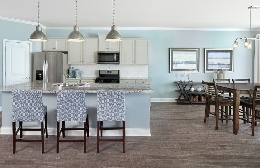 The Kitchen opens to a Café area for casual dining